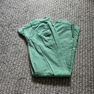JCrew Green Chino Pants